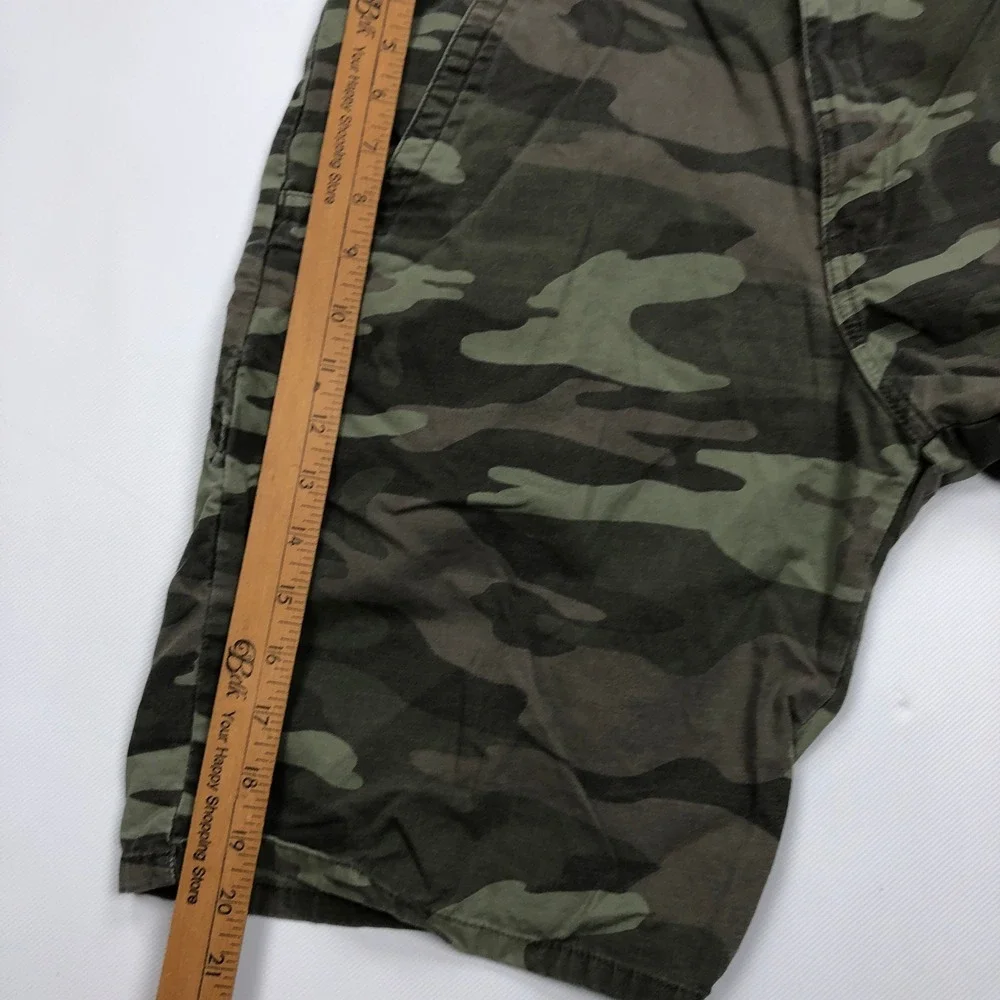 Genuine Dickies Mens 32 Camo Ripstop Cargo Shorts Green 10
